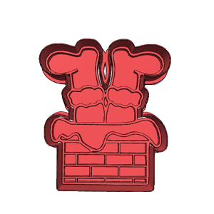 Santa In Chimney Cookie Cutter