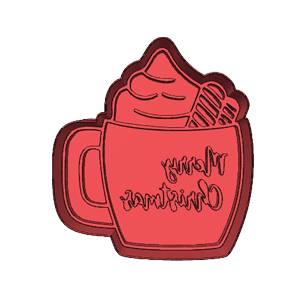 Christmas Hot Chocolate Mug Cookie Cutter