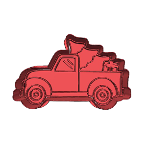 Christmas Truck Cookie Cutter