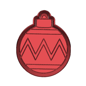 Christmas Bauble Ornament Cookie Cutter