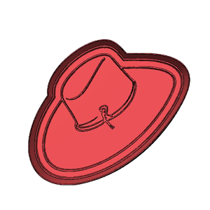 Cowboy Hat Cookie Cutter