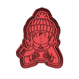 Coffee Girl Cookie Cutter