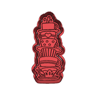 Stacked Coffee Cups Cookie Cutter