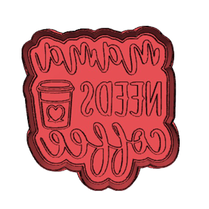 My Brain Needs Coffee Cookie Cutter