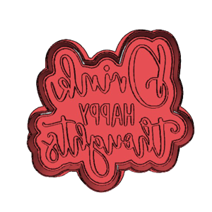 Drink Happy Thoughts Cookie Cutter