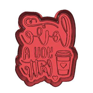 Love You A Latte Cookie Cutter