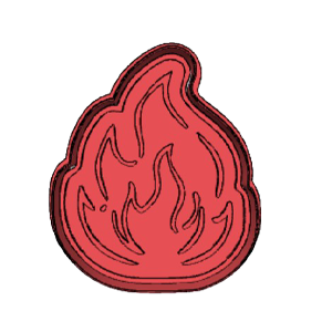 Confirmation Holy Spirit Flame Cookie Cutter