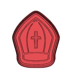 Confirmation Cross & Church Cookie Cutter