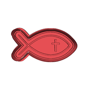 Confirmation Ichthys Fish Cookie Cutter