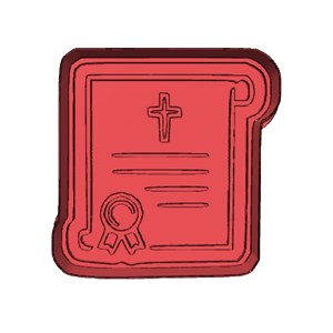 Confirmation Scripture Scroll Cookie Cutter