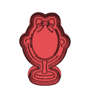 Coquette Perfume Bottle with Bow Cookie Cutter