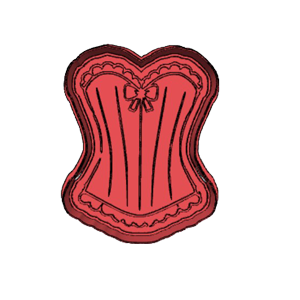Coquette Corset Cookie Cutter