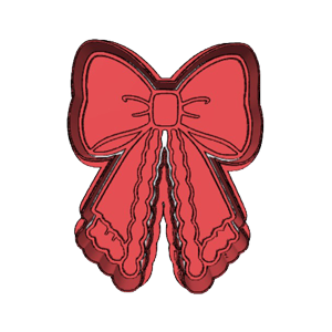 Coquette Lace Bow Cookie Cutter