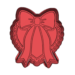 Coquette Decorative Bow Cookie Cutter