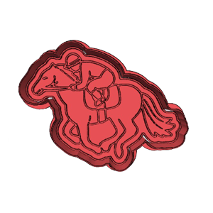 Cowboy Horse & Rider Cookie Cutter