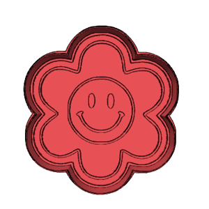 Flower Smiley Face Cookie Cutter