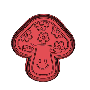 Smiley Mushroom Cookie Cutter