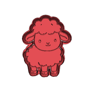 Easter Lamb Cookie Cutter