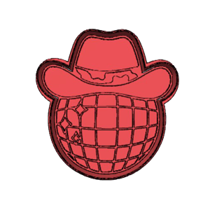 Disco Ball And Hat Cookie Cutter