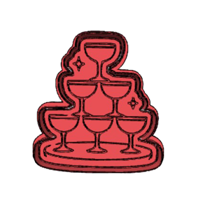 Champaigne Tower Cookie Cutter