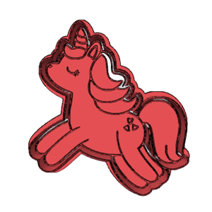 Fairytale Flying Unicorn Cookie Cutter