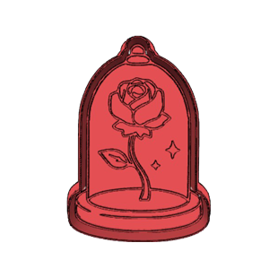 Fairytale Enchanted Rose Cookie Cutter