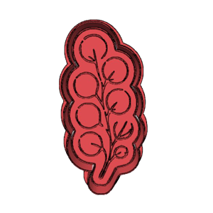 Floral Berry Branch Cookie Cutter