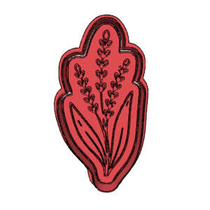 Floral Wheat & Wildflower Cookie Cutter