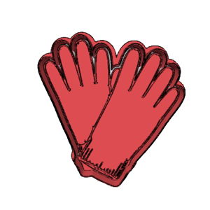 Gardening Gloves Cookie Cutter