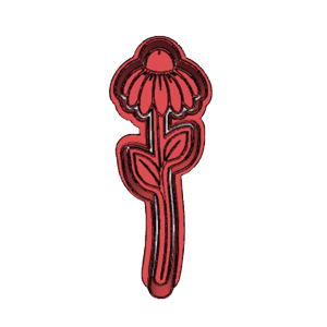 Small Flower Stem Cookie Cutter