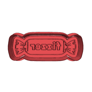 Wrapped Candy Cookie Cutter