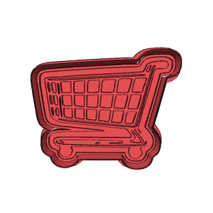 Shopping Cart Cookie Cutter
