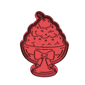 Ice Cream Sundae Cookie Cutter
