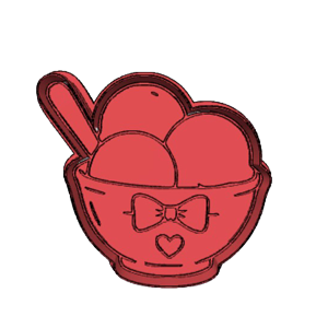 Ice Cream Bowl Cookie Cutter