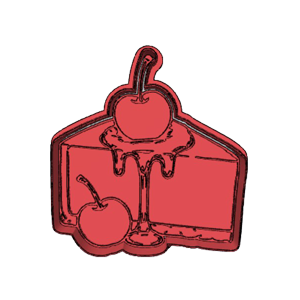 Cherry Cake Cookie Cutter