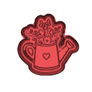 Forestcore Floral Watering Can Cookie Cutter