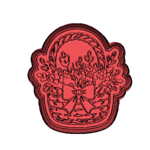 Forestcore Wildflower Basket Cookie Cutter