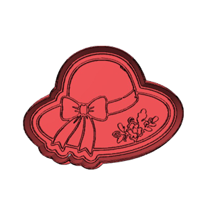 Forestcore Floral Hat Cookie Cutter