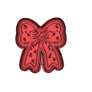 Forestcore Floral Bow Cookie Cutter