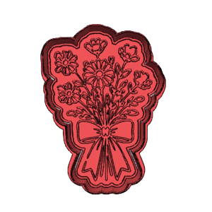 Forestcore Wildflower Bouquet Cookie Cutter