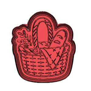 Forestcore Mushroom & Flower Basket Cookie Cutter