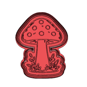 Forestcore Mushroom Cookie Cutter