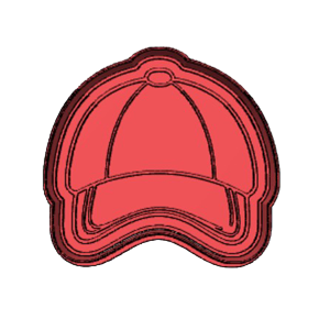 Golf Cap Cookie Cutter