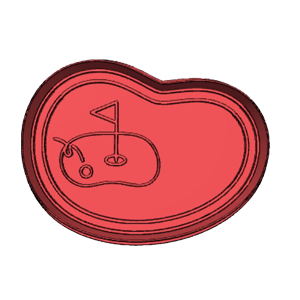 Golf Ball & Tee Cookie Cutter