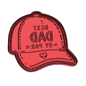 Golf “Best Dad by Par” Cap Cookie Cutter