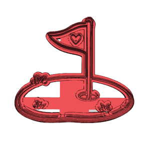 Golf Hole & Flag Cookie Cutter