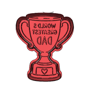 Golf Trophy Cup Cookie Cutter