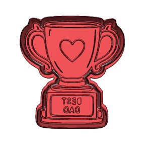 Golf Trophy Cookie Cutter