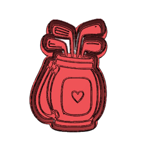 Golf Perfume-Inspired Ball Marker Cookie Cutter
