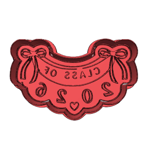 Graduation Class of 2026 Bow Cookie Cutter